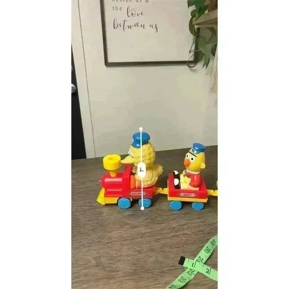 Vintage 1989 ILLCO Sesame Street Wind-Up Train Set Toy Bert, Cookie, Big Bird - Picture 13 of 13